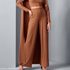 VELVET TORCH LOS ANGELES WIDE LEG RIBBED PANTS